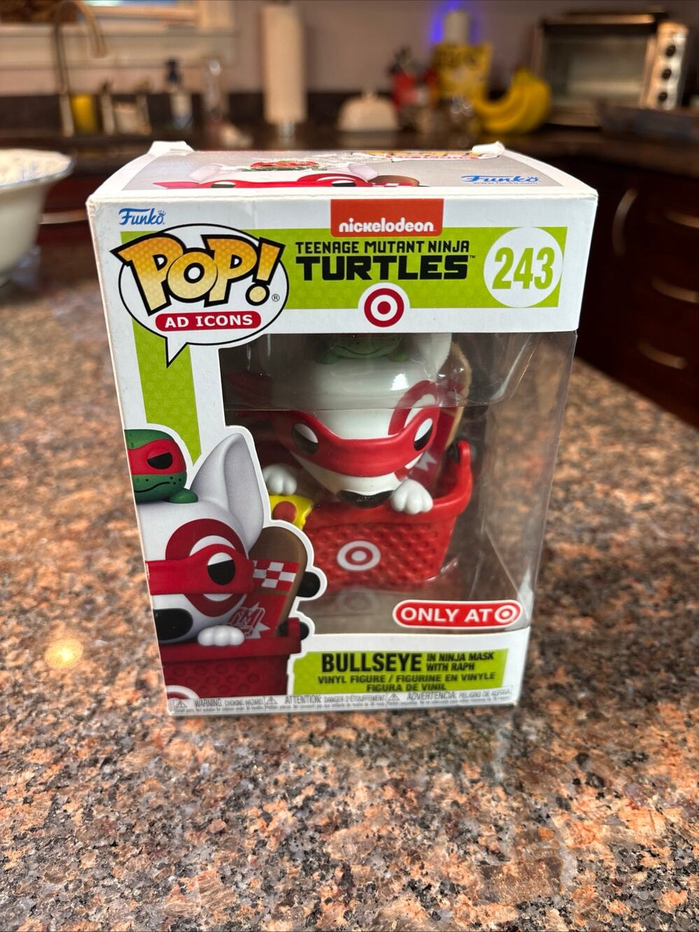 Funko Pop! 243 Teenage Mutant Ninja Turtles & Target Bullseye Dog in Ninja Mask